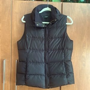 J CREW Quilted down puffer vest, size M